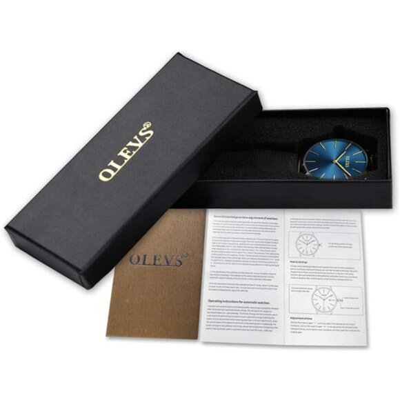 OLEVS Mens Watches Minimalist Ultra Thin Fashion Casual Analog Quartz Date - Picture 6 of 7